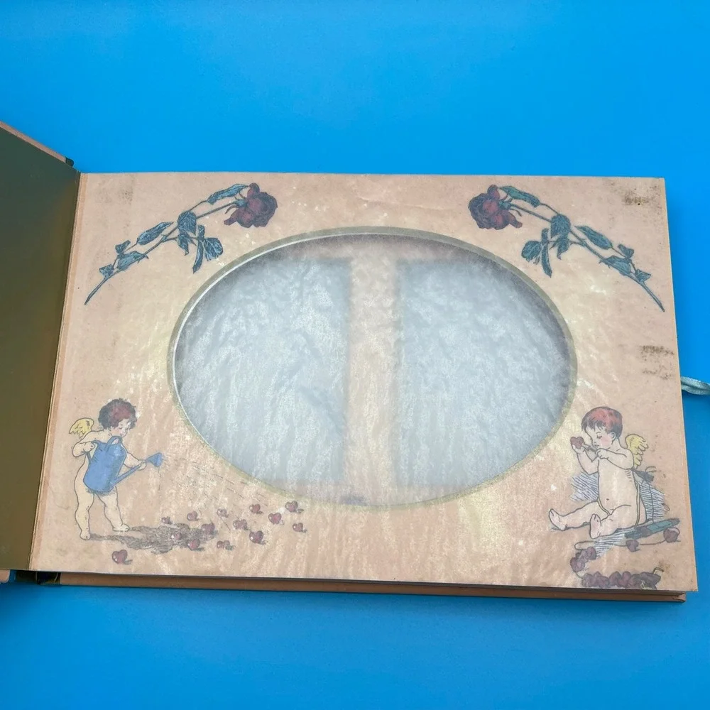 Parragon Cherished Moments Photo Album Cherub Angel Ribbon‎ Tie Victorian